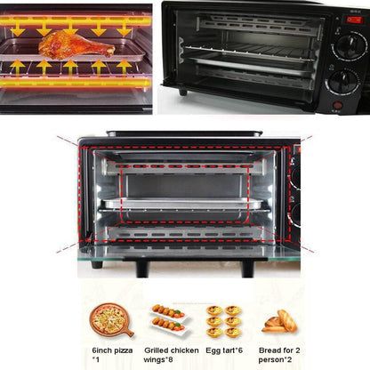 3 In 1 Breakfast Maker Portable Toaster Oven Grill Pan Coffee Maker - warehousetech13