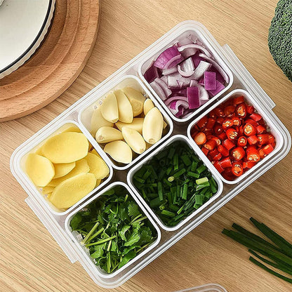 Fridge Storage Boxes Freezer Storage Containers Container For Kitchen Storage Set Storage In Kitchen Vegetable Storage Draining Crisper Refrigerator Food Box (1 Pc) - warehousetech13