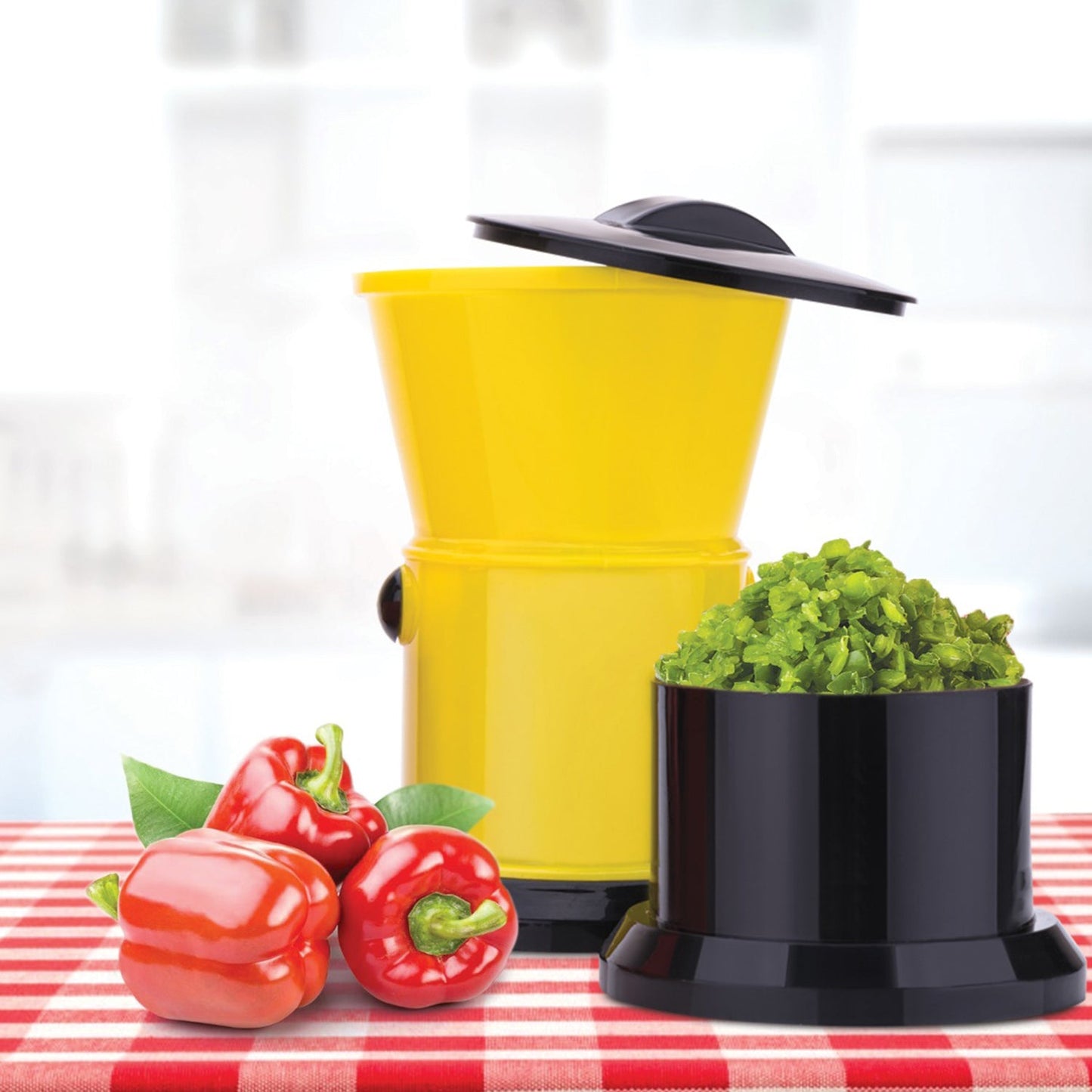 2674 Round Chilly Cutter And Grinder Tool With Effective Sharp Chopping And Cutting Blade System. - warehousetech13