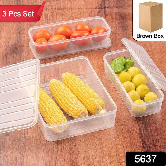 Plastic Food Storage Container For Fridge Fridge Storage Boxes With Lid Stackable - warehousetech13