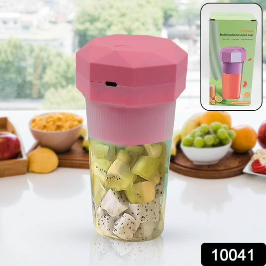 Portable Multifunctional Electric Juicer Cup Usb Juice Maker 6 Blade (350 Ml) - warehousetech13