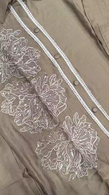 Adhira Women's Floral Print Shirt and Pant Set