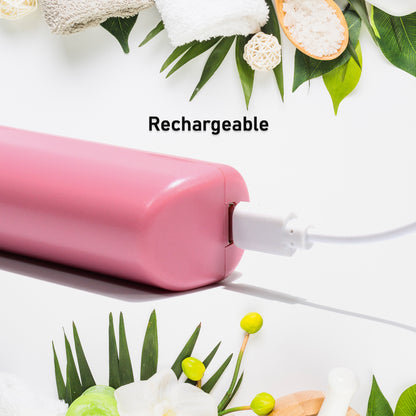 Rechargeable Mini Hair Straightener Travel Portable Usb Charging Cordless Hair Straightener Bursh Three Temperature Adjustments Flat Iron Comb (1 Pc) - warehousetech13