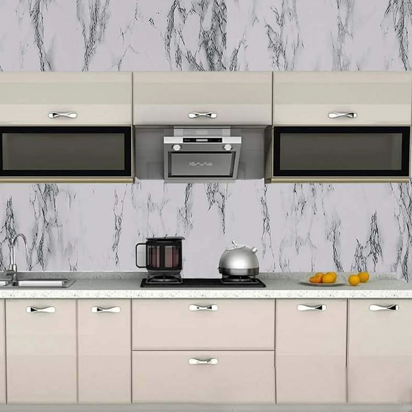 Adhesive Kitchen Wallpaper (2m X 60 Cm) - warehousetech13