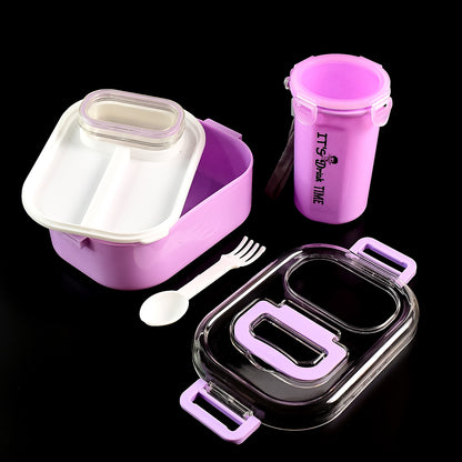 Multi-functional 1 Set Leakproof Lunch Box With Cutlery Tumbler - warehousetech13