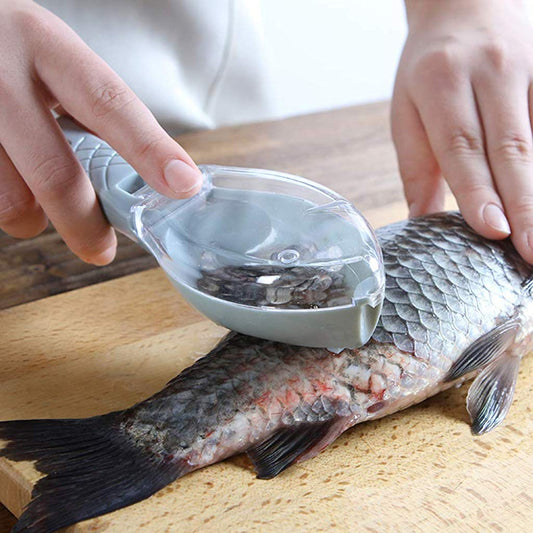 2195 Fish Scale Scraper Skin Peeler Fish Tools Kitchen Gadget - warehousetech13
