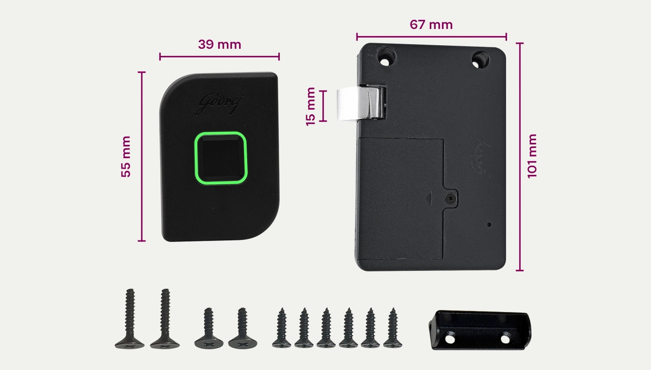 Rion Digital Cabinet Lock - Keyless Biometric Security