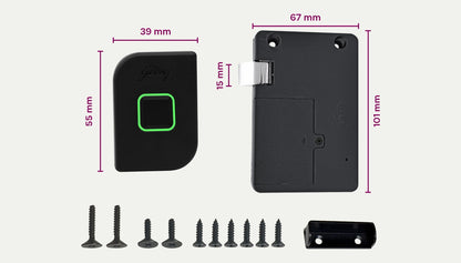 Rion Digital Cabinet Lock - Keyless Biometric Security