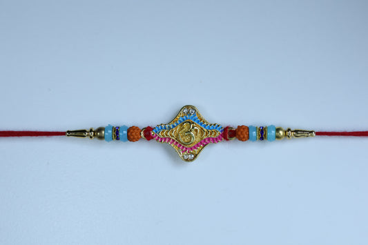Traditional Om Design Rakhi - warehousetech13