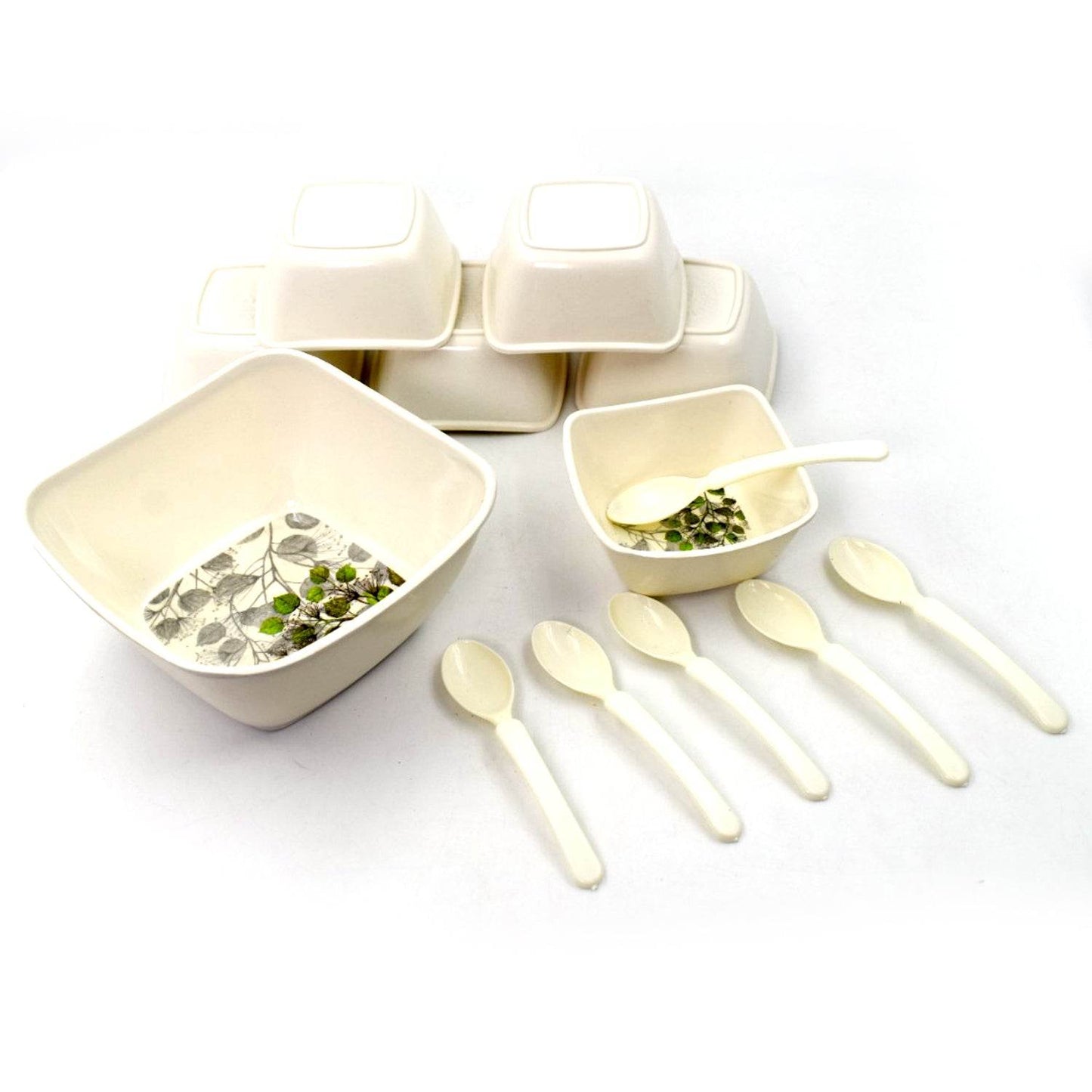 Pudding Set Used As A Cutlery Set (13 Pc) For Serving Food Purposes - warehousetech13