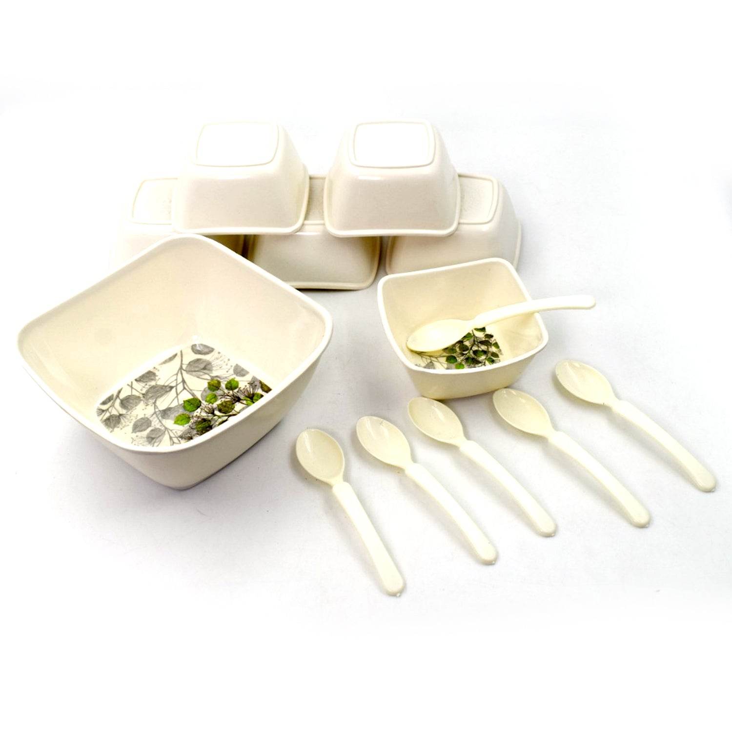 Pudding Set Used As A Cutlery Set (13 Pc) For Serving Food Purposes - warehousetech13