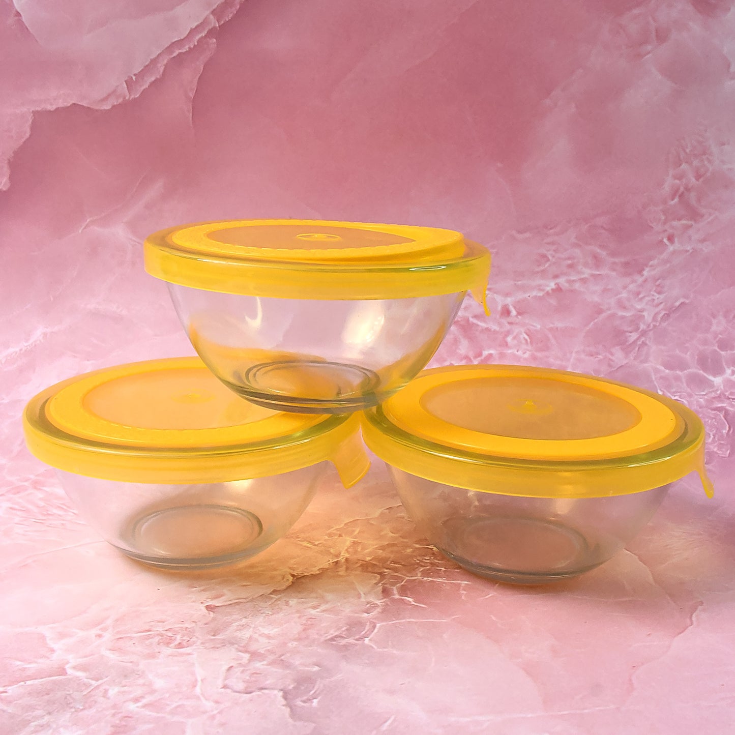 Dazzle Glass Bowl With Lids - warehousetech13
