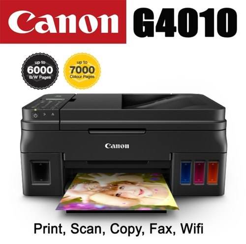Canon PIXMA G4010 All in One ( Print,Scan,Copy ) WiFi Inktank Colour Printer with FAX for Home/Office - warehousetech13