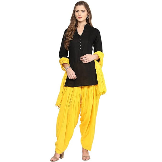 Stylish Women Short Kurta Patiala Salwar With Dupatta - warehousetech13