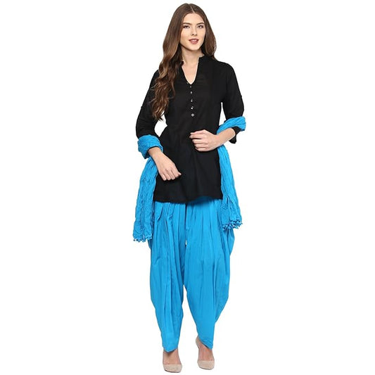 Fashionable Women Short Kurta Patiala Salwar With Dupatta - warehousetech13