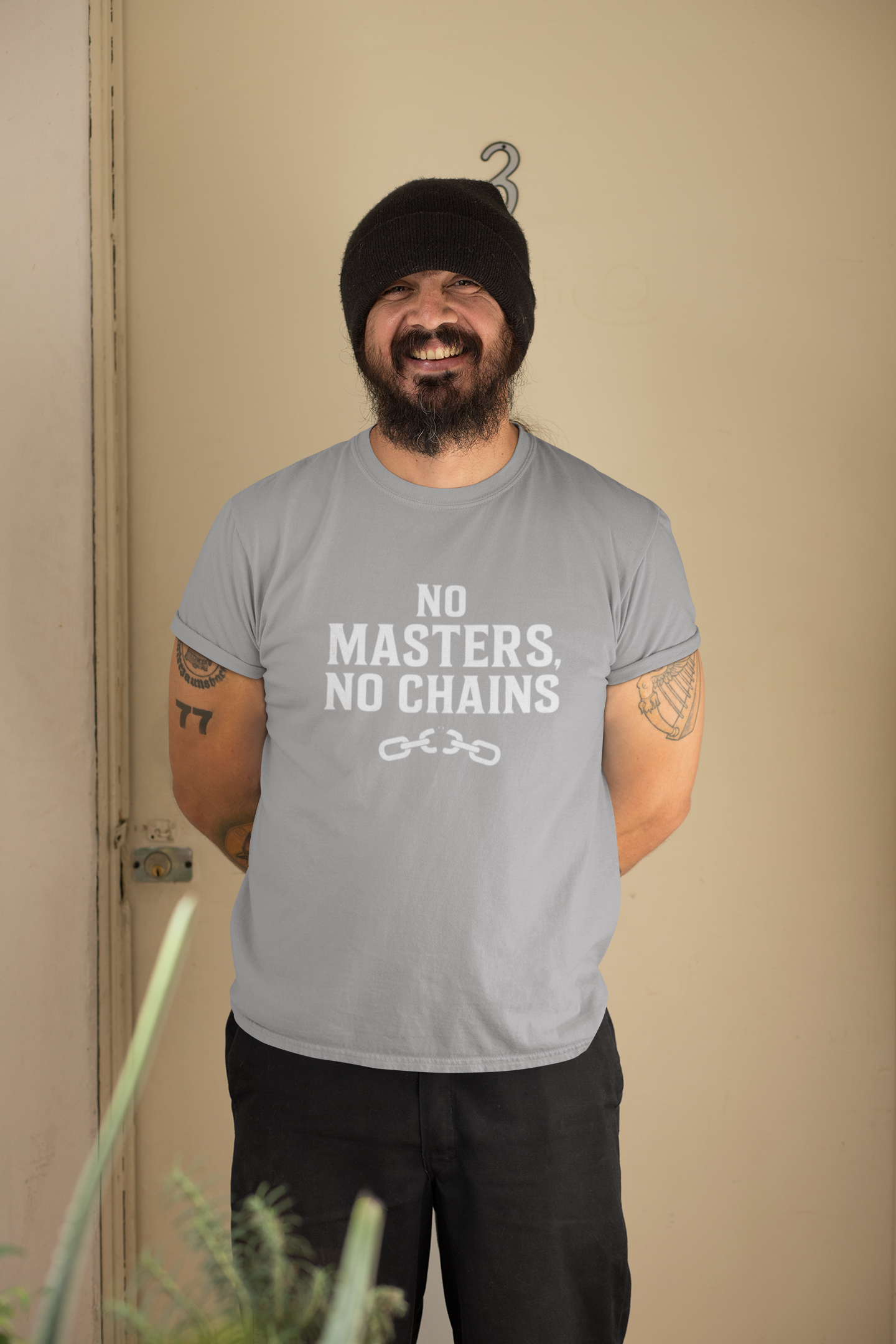 No Masters No Chains Freedom T‑Shirt