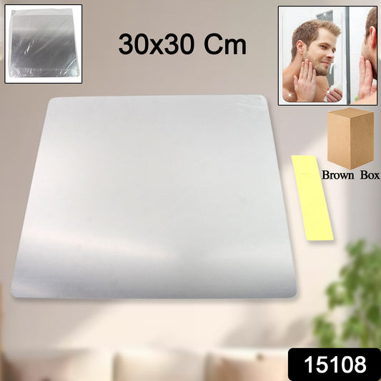 Plastic Square 3d Mirror Wall Stickers (1 Pc 30x30 Cm) - warehousetech13