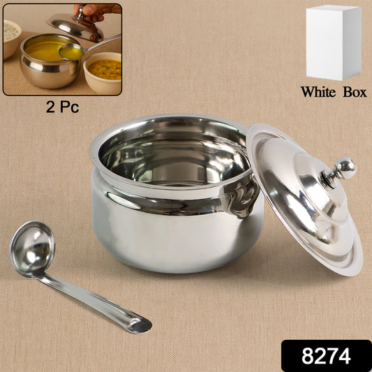 Premium Stainless Steel Ghee Pot - warehousetech13