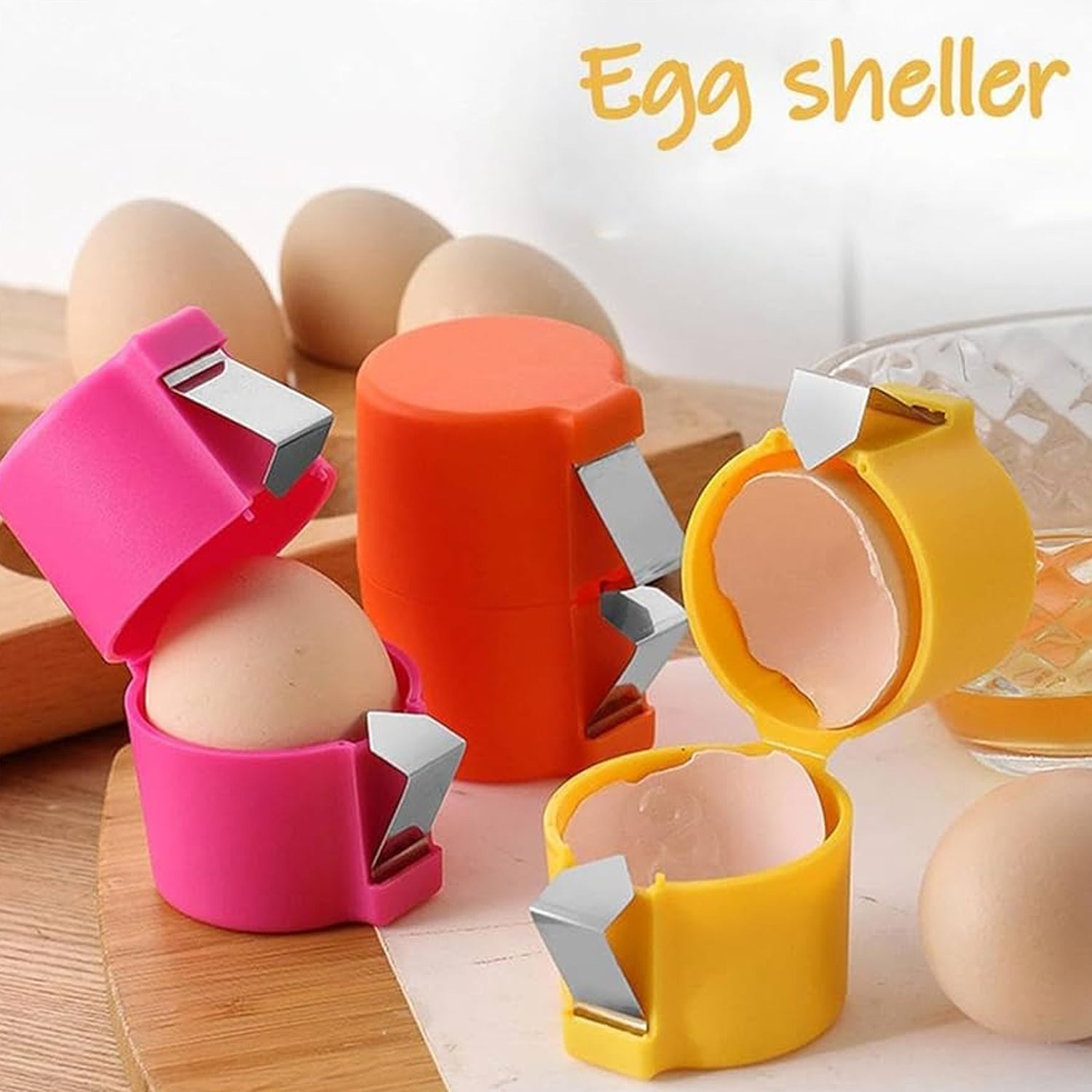 Egg Shell Opener Egg Cracker Tool For Raw Eggs Handheld (1 Pc) - warehousetech13