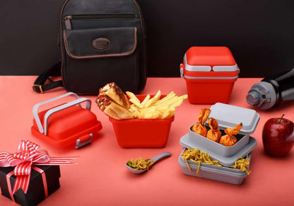 Airtight Lunch Box With Handle Push Lock - warehousetech13