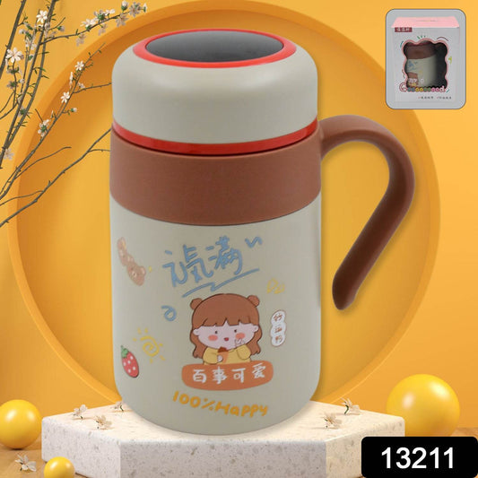Stainless Steel Mug Bottle Vacuum Insulated Cup With Handle Small Cup (550 Ml) - warehousetech13