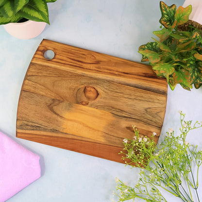 Supermom Premium Teak Wood Chopping Board For Kitchen (1 Pc) - warehousetech13