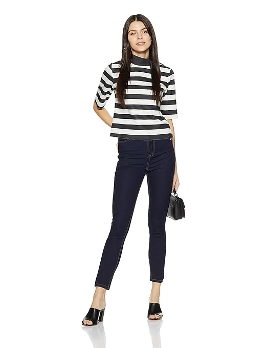 Women Stretchable Denim Navy Blue Jeans - warehousetech13
