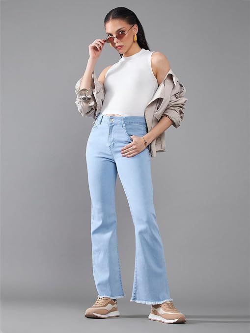 Women's Bootcut Light Blue Jeans - warehousetech13