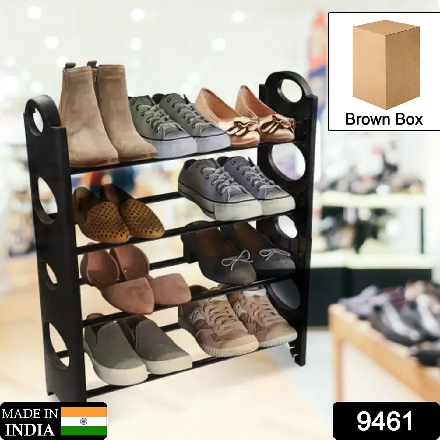 9461 Simple Shoe Rack Simple Practical Sufficient Capacity For Home - warehousetech13