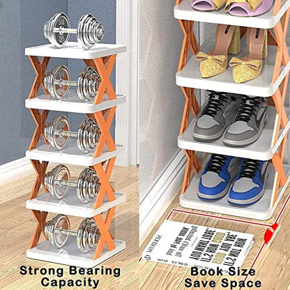 4 Layer Shoes Stand Shoe Tower Rack Suit For Small Spaces Closet Small Entryway Easy Assembly And Stable In Structure Corner Storage Cabinet For Saving Space - warehousetech13