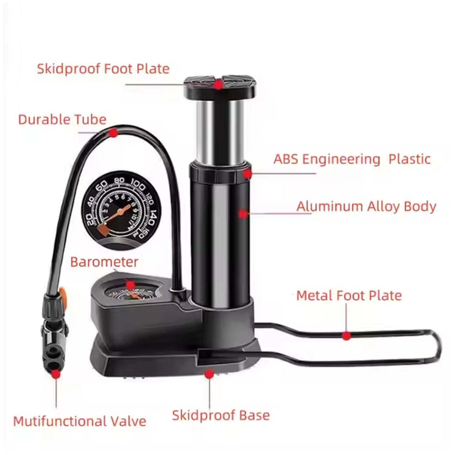 Portable High Pressure Foot Air Pump (1 Pc) - warehousetech13