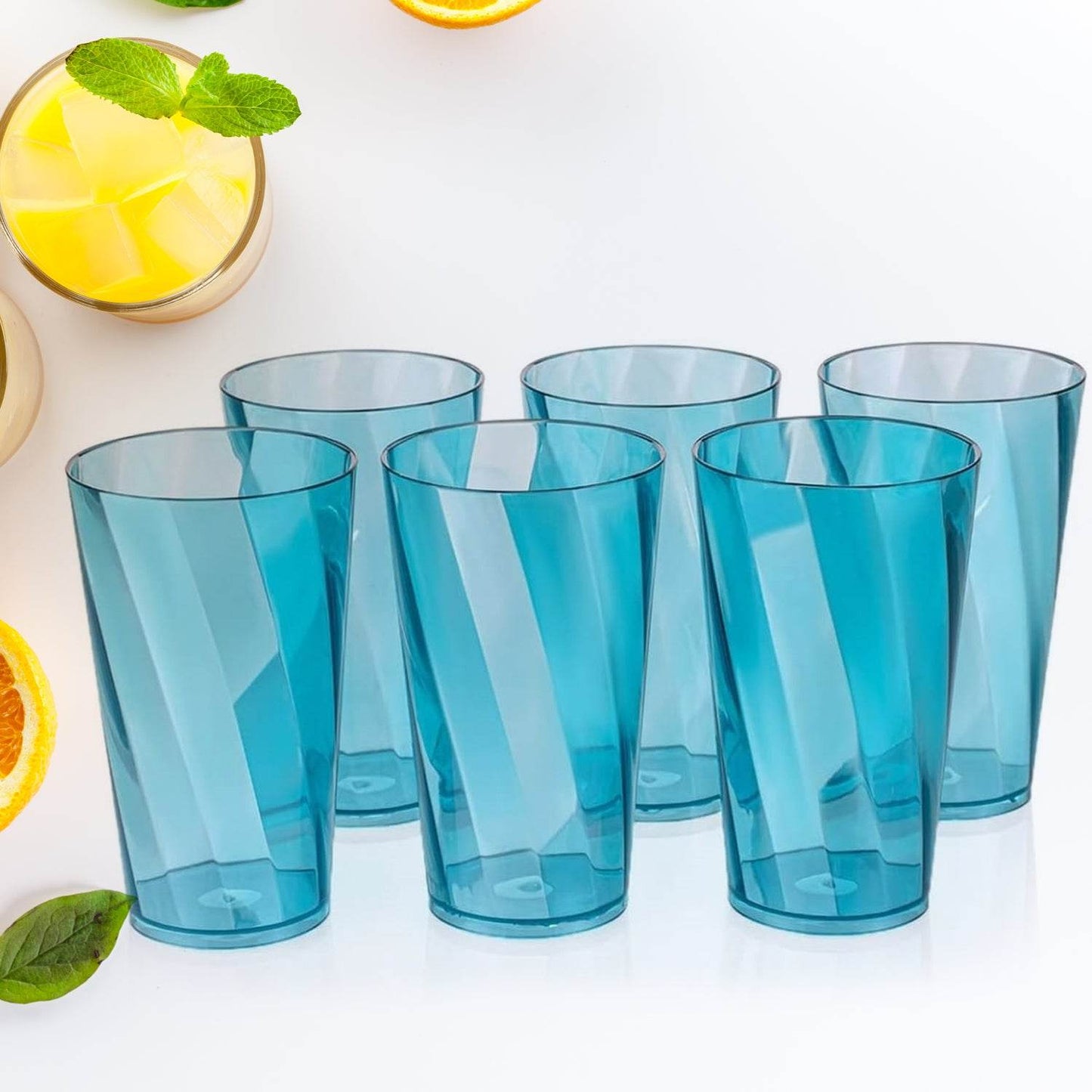 Premium Juice And Water Glasses Set Of 6 Transparent 300ml Drinking Water Glasses - warehousetech13