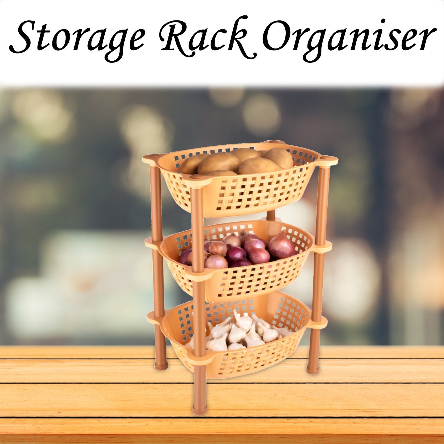 4646 Multipurpose Plastic Storage Rack Organiser - 3 Pcs - warehousetech13