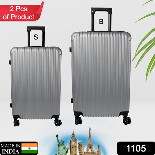 Trolley Bag Big And Small Suitcase Bag For Men Women Use Bag ( Set Of 2 ) - warehousetech13