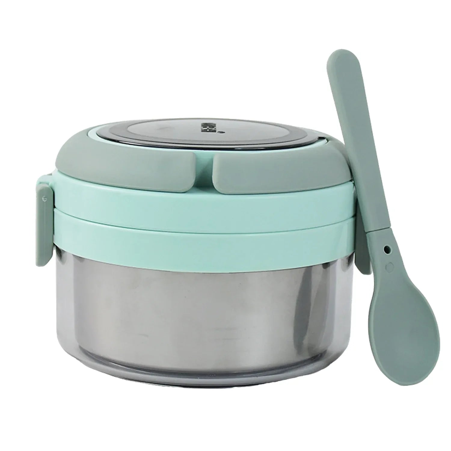 Ganesh Tiara 400ml Stainless Steel Insulated Lunch Box With Leakproof Lid Folding Spoon - warehousetech13